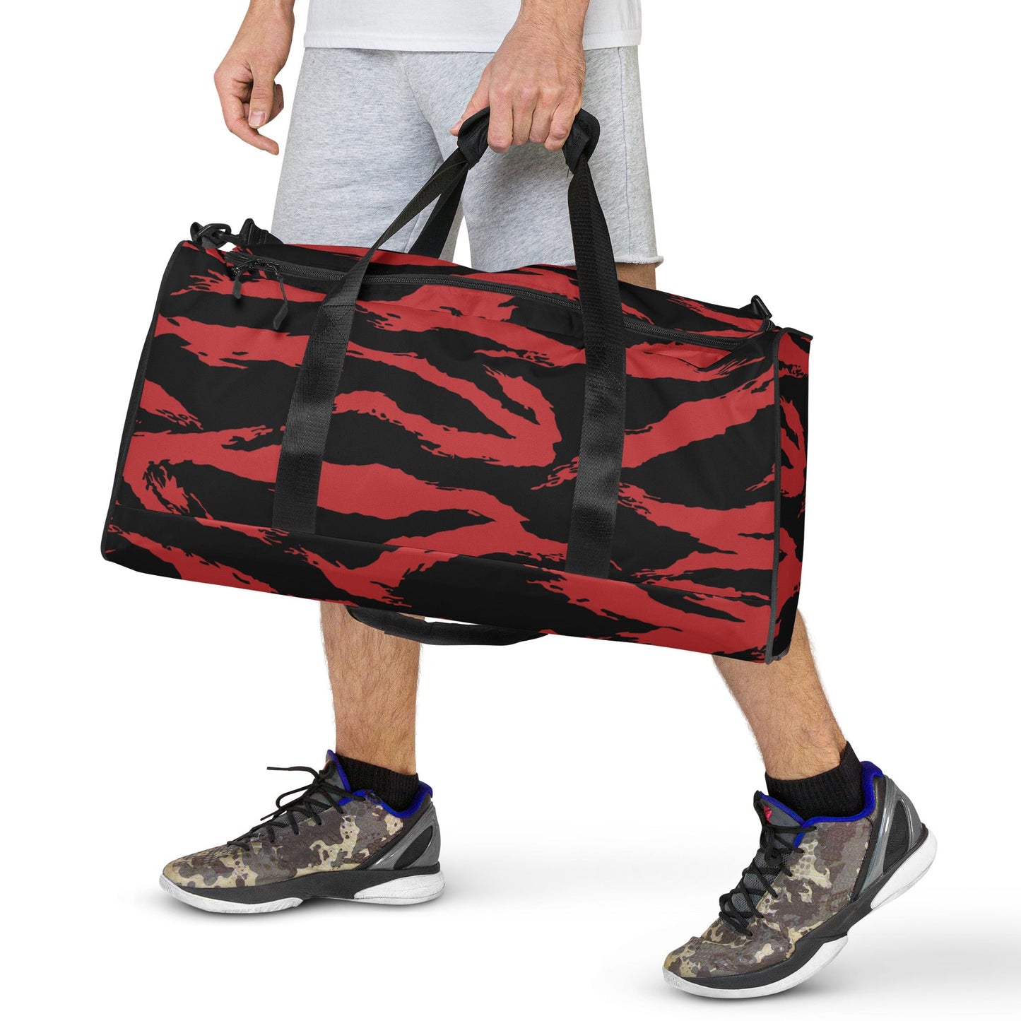 Modern Warfare Tiger Stripe Red and Black CAMO Duffle bag - Bags