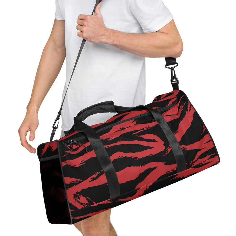 Tiger Stripe Crimson CAMO Duffle Bag
