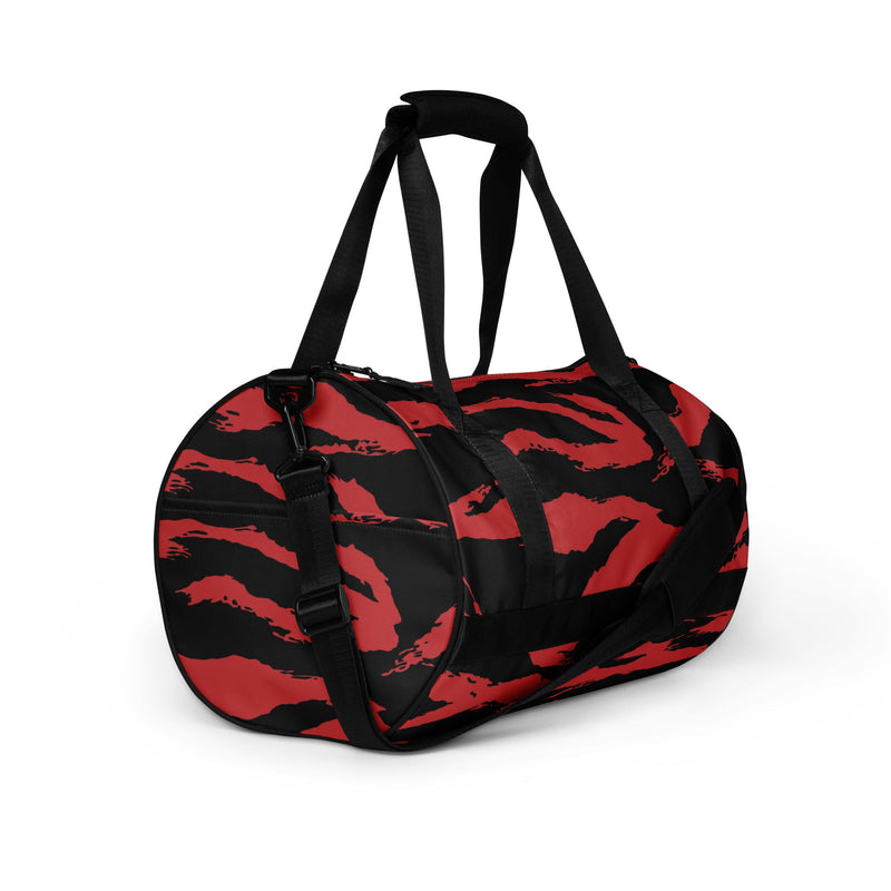 Tiger Stripe Crimson CAMO Gym Bag