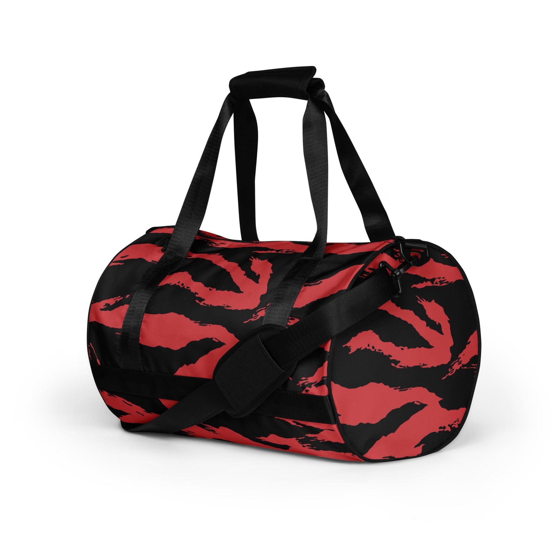 Modern Warfare Tiger Stripe Red and Black CAMO gym bag - Gym Bags