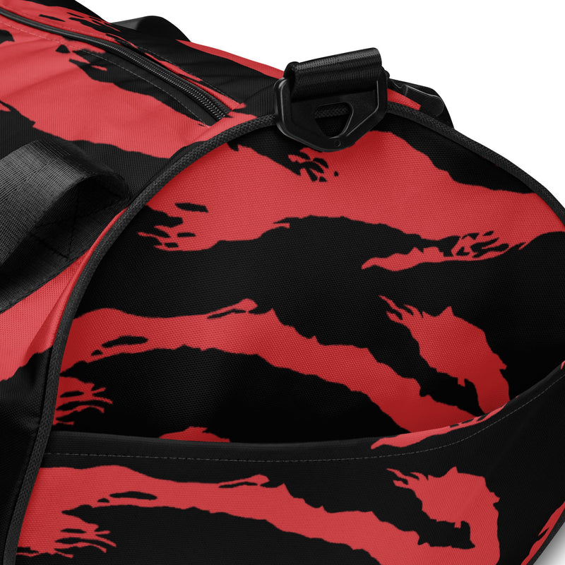 Tiger Stripe Crimson CAMO Gym Bag