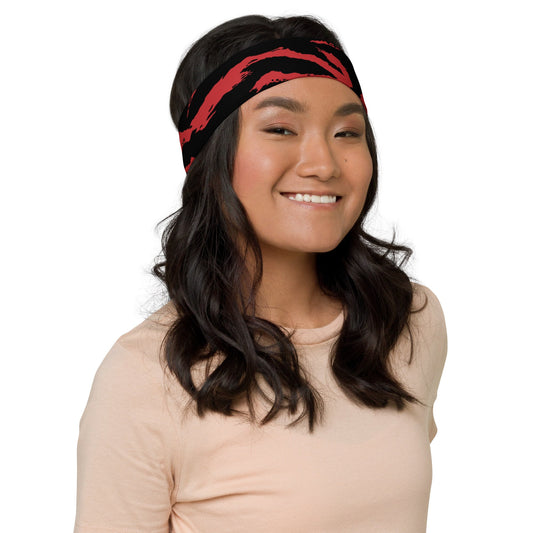 Modern Warfare Tiger Stripe Red and Black CAMO Headband - Headbands