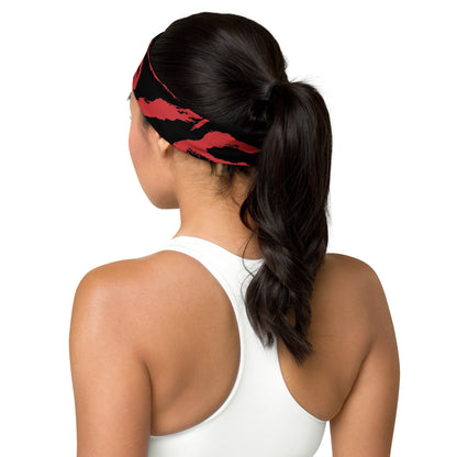 Modern Warfare Tiger Stripe Red and Black CAMO Headband - Headbands