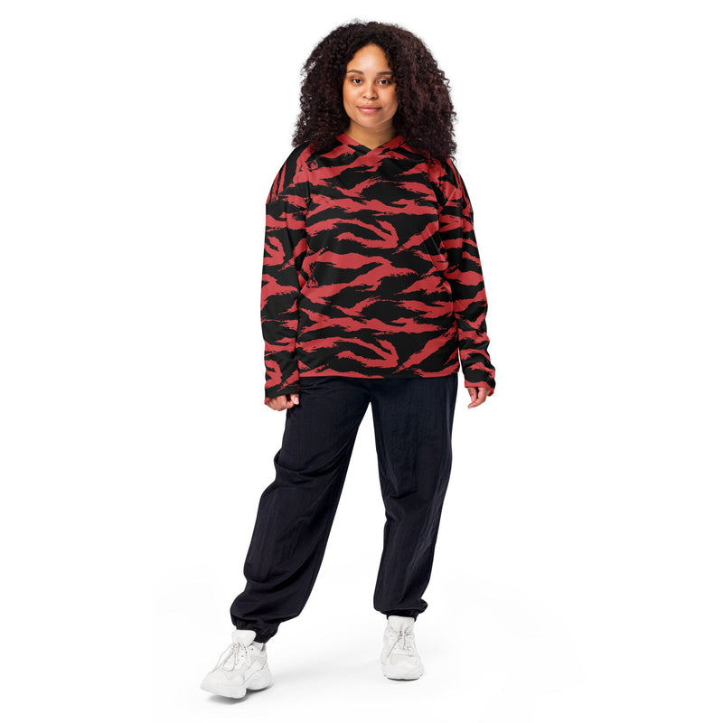 Tiger Stripe Crimson CAMO Unisex Hockey Fan Jersey