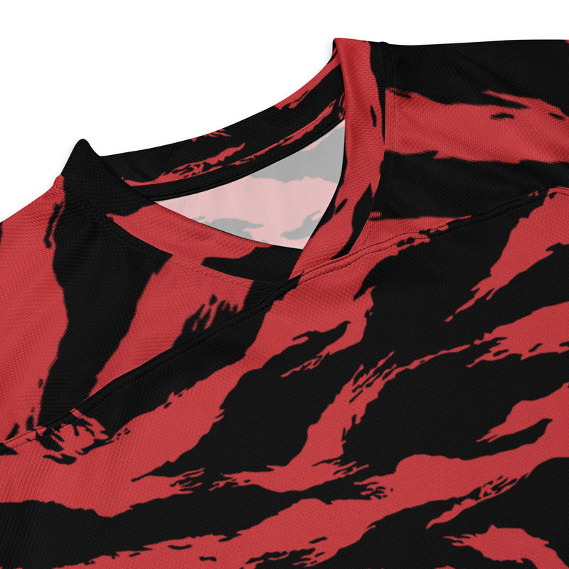 Tiger Stripe Crimson CAMO Unisex Hockey Fan Jersey