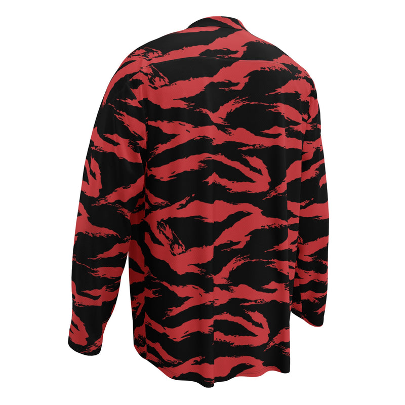 Tiger Stripe Crimson CAMO Unisex Hockey Fan Jersey