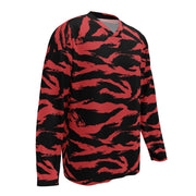 Tiger Stripe Crimson CAMO Unisex Hockey Fan Jersey