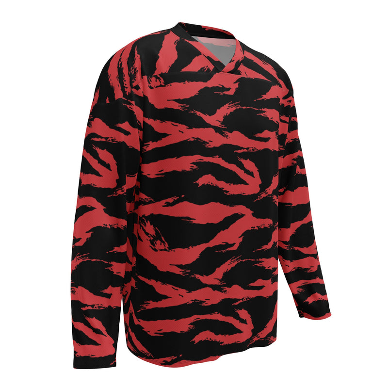 Tiger Stripe Crimson CAMO Unisex Hockey Fan Jersey