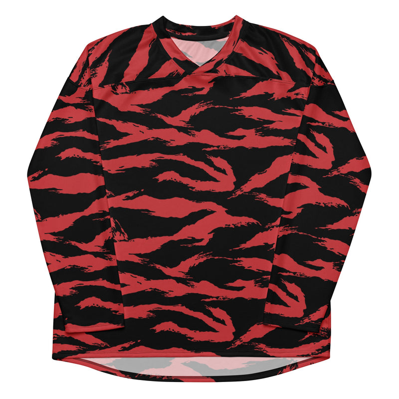 Tiger Stripe Crimson CAMO Unisex Hockey Fan Jersey