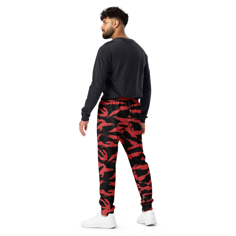 Tiger Stripe Crimson CAMO Mens Joggers - Men