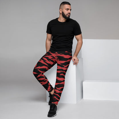 Modern Warfare Tiger Stripe Red and Black CAMO Mens Joggers