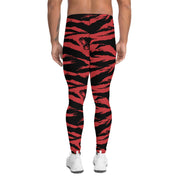 Tiger Stripe Crimson CAMO Mens Leggings - Men