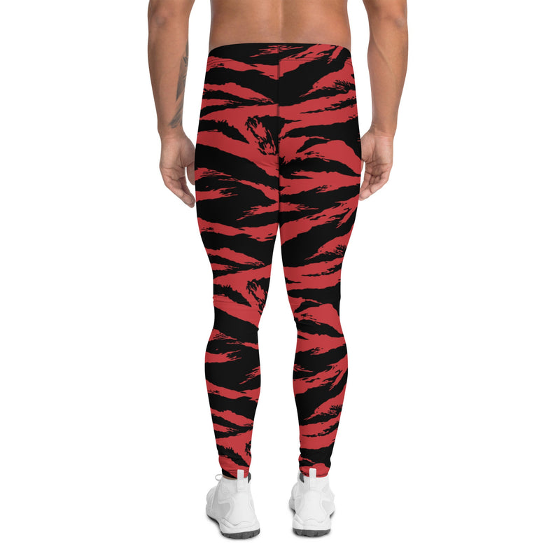 Tiger Stripe Crimson CAMO Mens Leggings - Men