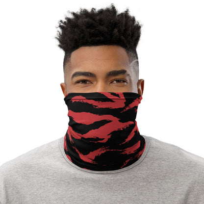 Modern Warfare Tiger Stripe Red and Black CAMO Neck Gaiter Gaiters