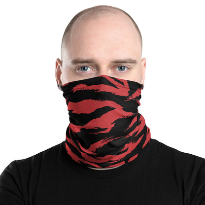 Modern Warfare Tiger Stripe Red and Black CAMO Neck Gaiter Gaiters