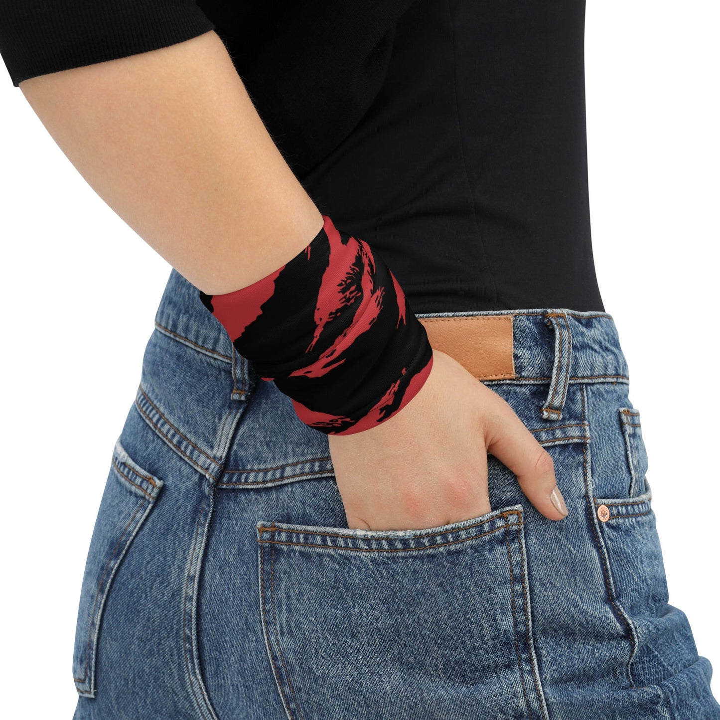 Modern Warfare Tiger Stripe Red and Black CAMO Neck Gaiter Gaiters