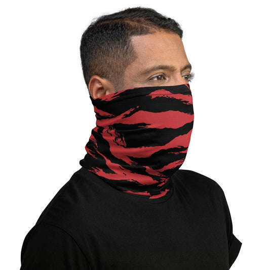 Modern Warfare Tiger Stripe Red and Black CAMO Neck Gaiter Gaiters