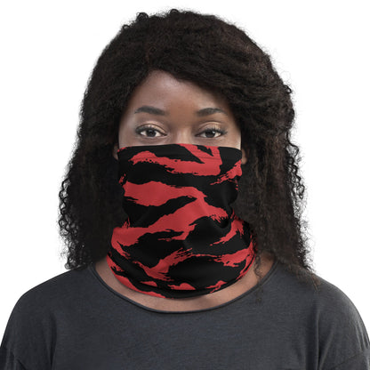 Modern Warfare Tiger Stripe Red and Black CAMO Neck Gaiter Gaiters