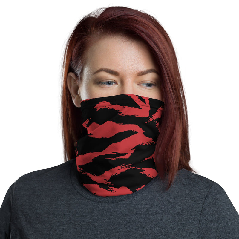 Tiger Stripe Crimson CAMO Neck Gaiter - Head