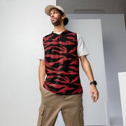 Tiger Stripe Crimson CAMO Unisex Basketball Jersey - 2XS