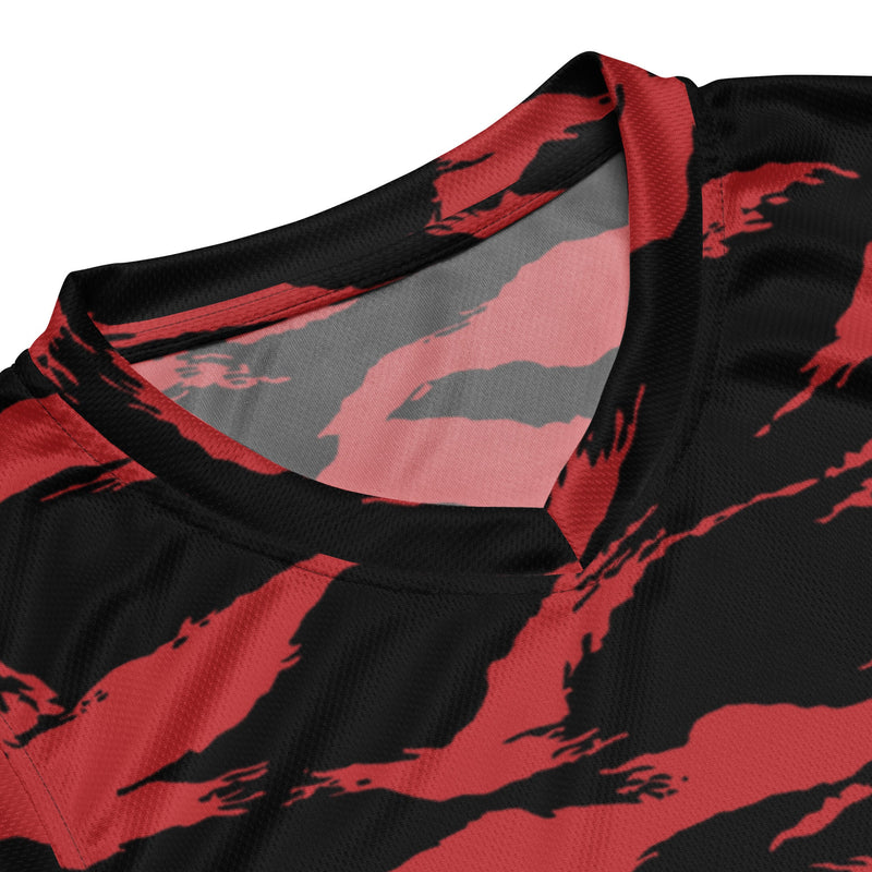 Tiger Stripe Crimson CAMO Unisex Basketball Jersey