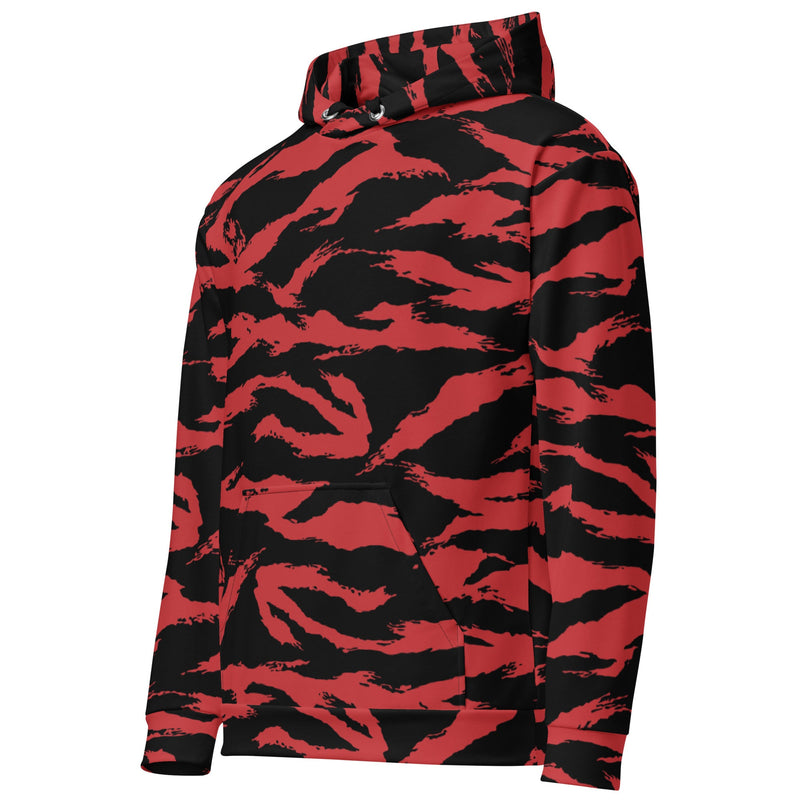 Tiger Stripe Crimson CAMO Unisex Hoodie