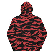 Tiger Stripe Crimson CAMO Unisex Hoodie