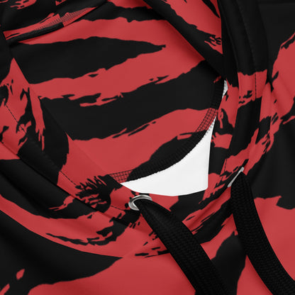 Modern Warfare Tiger Stripe Red and Black CAMO Unisex Hoodie Hoodies