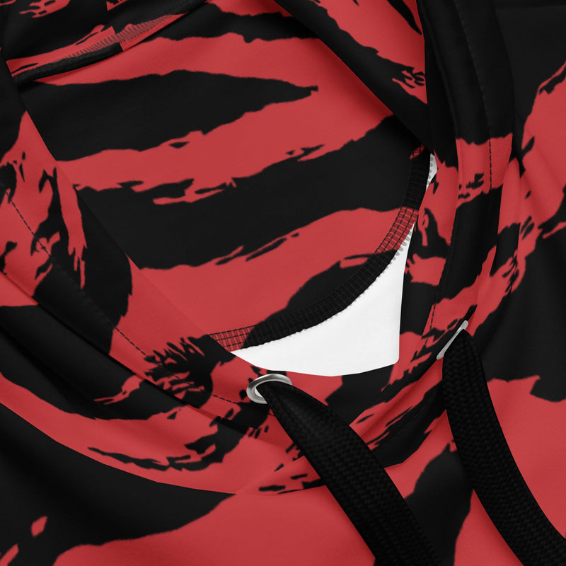 Tiger Stripe Crimson CAMO Unisex Hoodie