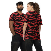 Tiger Stripe Crimson CAMO Unisex Sports Jersey - 2XS