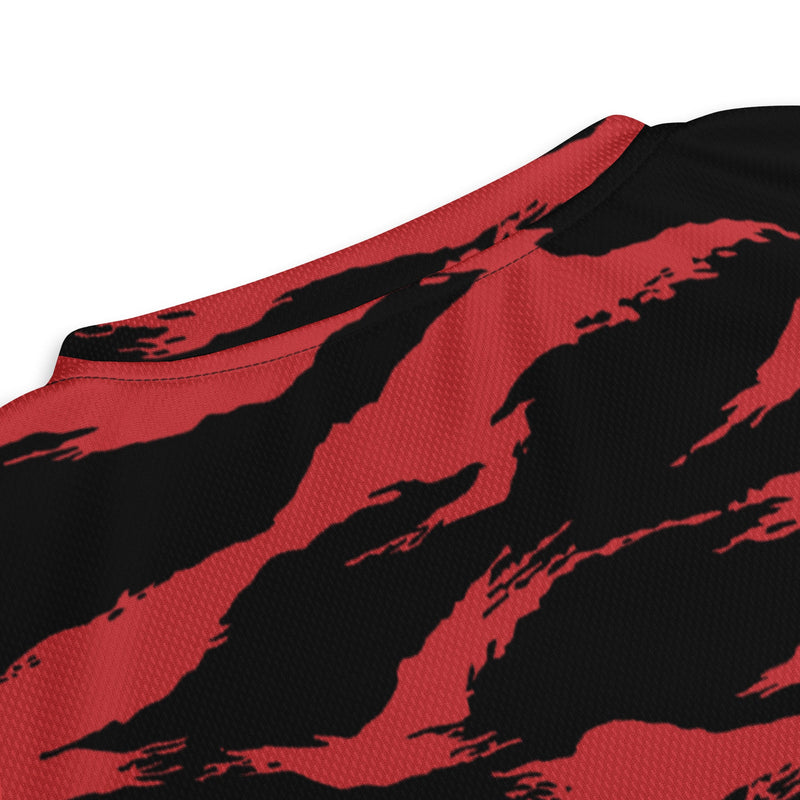 Tiger Stripe Crimson CAMO Unisex Sports Jersey
