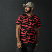 Tiger Stripe Crimson CAMO Unisex Sports Jersey