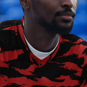 Tiger Stripe Crimson CAMO Unisex Sports Jersey