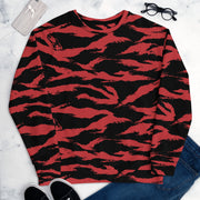 Tiger Stripe Crimson CAMO Unisex Sweatshirt