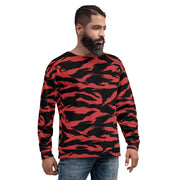 Tiger Stripe Crimson CAMO Unisex Sweatshirt