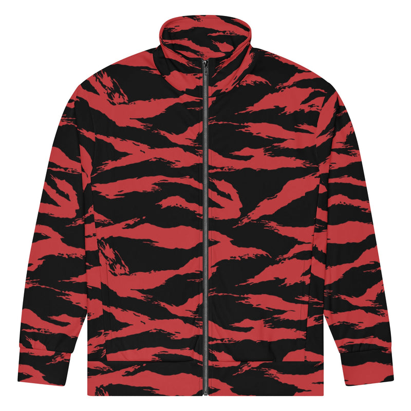 Tiger Stripe Crimson CAMO Unisex Track Jacket