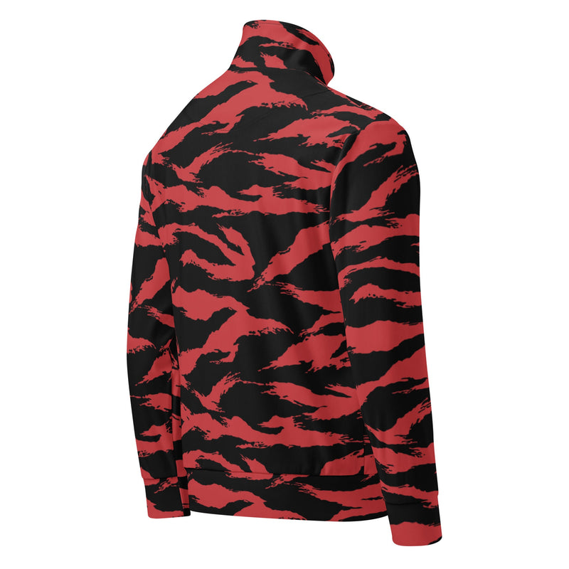 Tiger Stripe Crimson CAMO Unisex Track Jacket