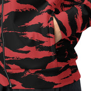 Tiger Stripe Crimson CAMO Unisex Track Jacket
