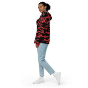 Tiger Stripe Crimson CAMO Unisex Zip Hoodie
