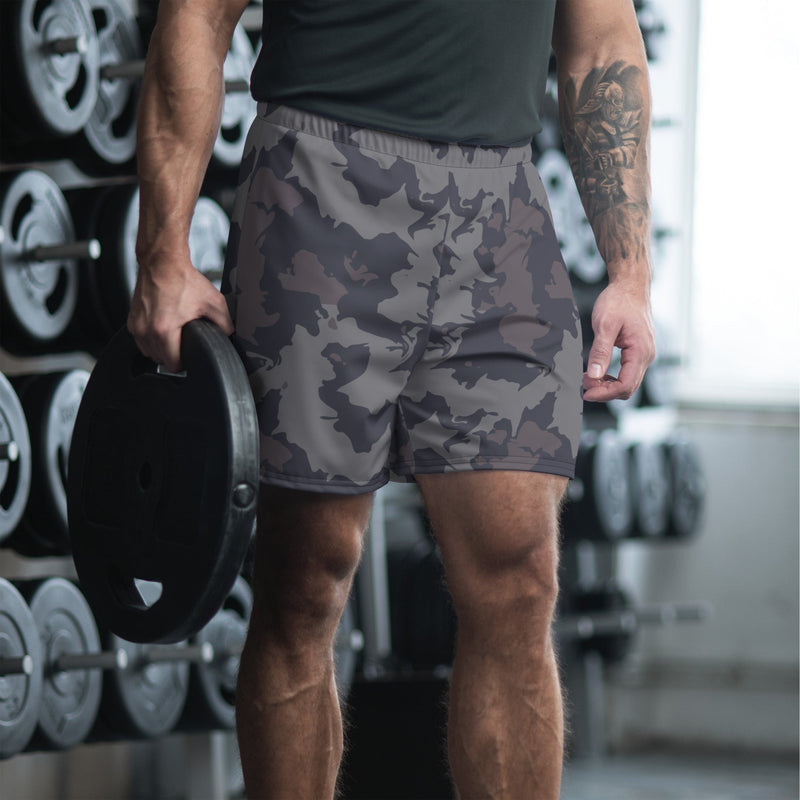 Urban Slate CAMO Unisex Athletic Long Shorts - 2XS