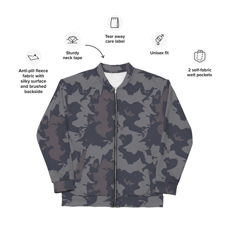 Urban Slate CAMO Unisex Bomber Jacket