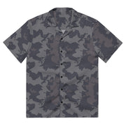 Urban Slate CAMO Unisex Short-Sleeve Button Shirt - 2XS - Button-Up