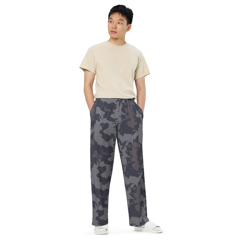 Urban Slate CAMO Unisex Wide-Leg Leisure Pants - Pant