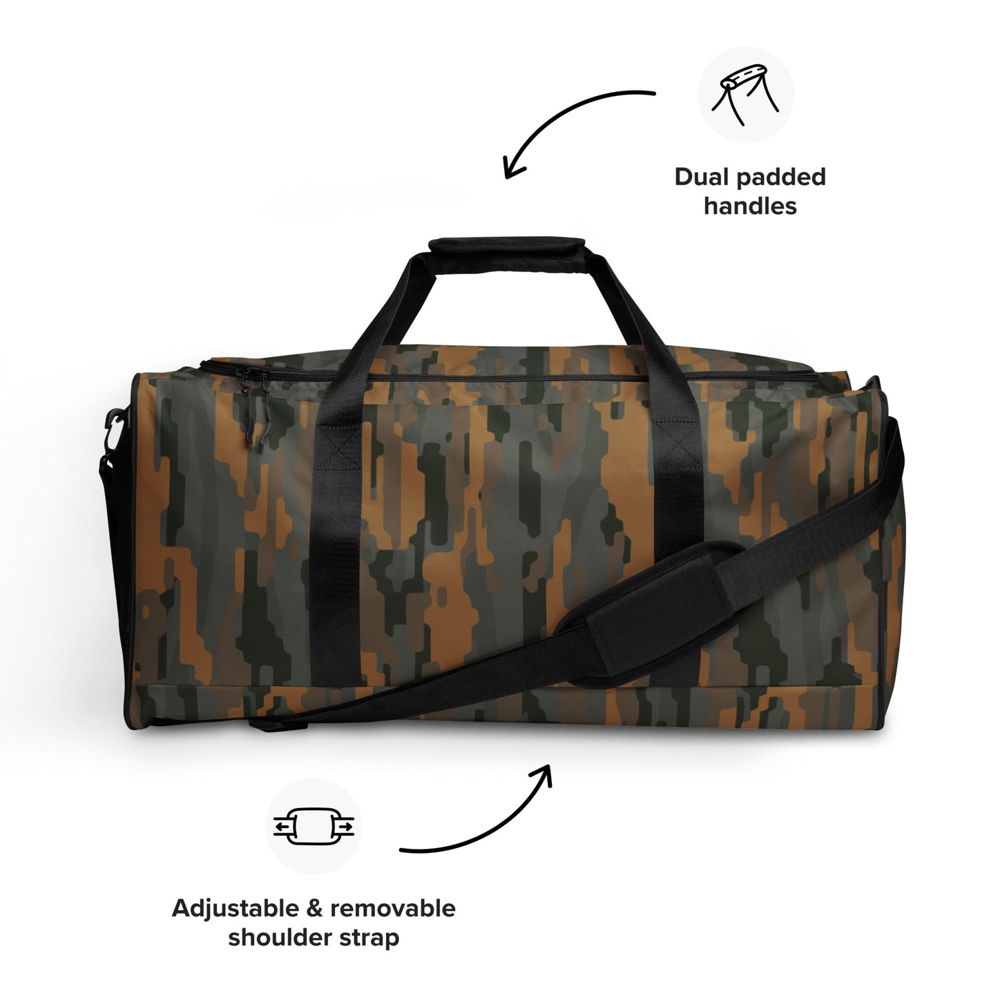 Modern Warfare Urban Vertical Rusty Bark CAMO Duffle Bag