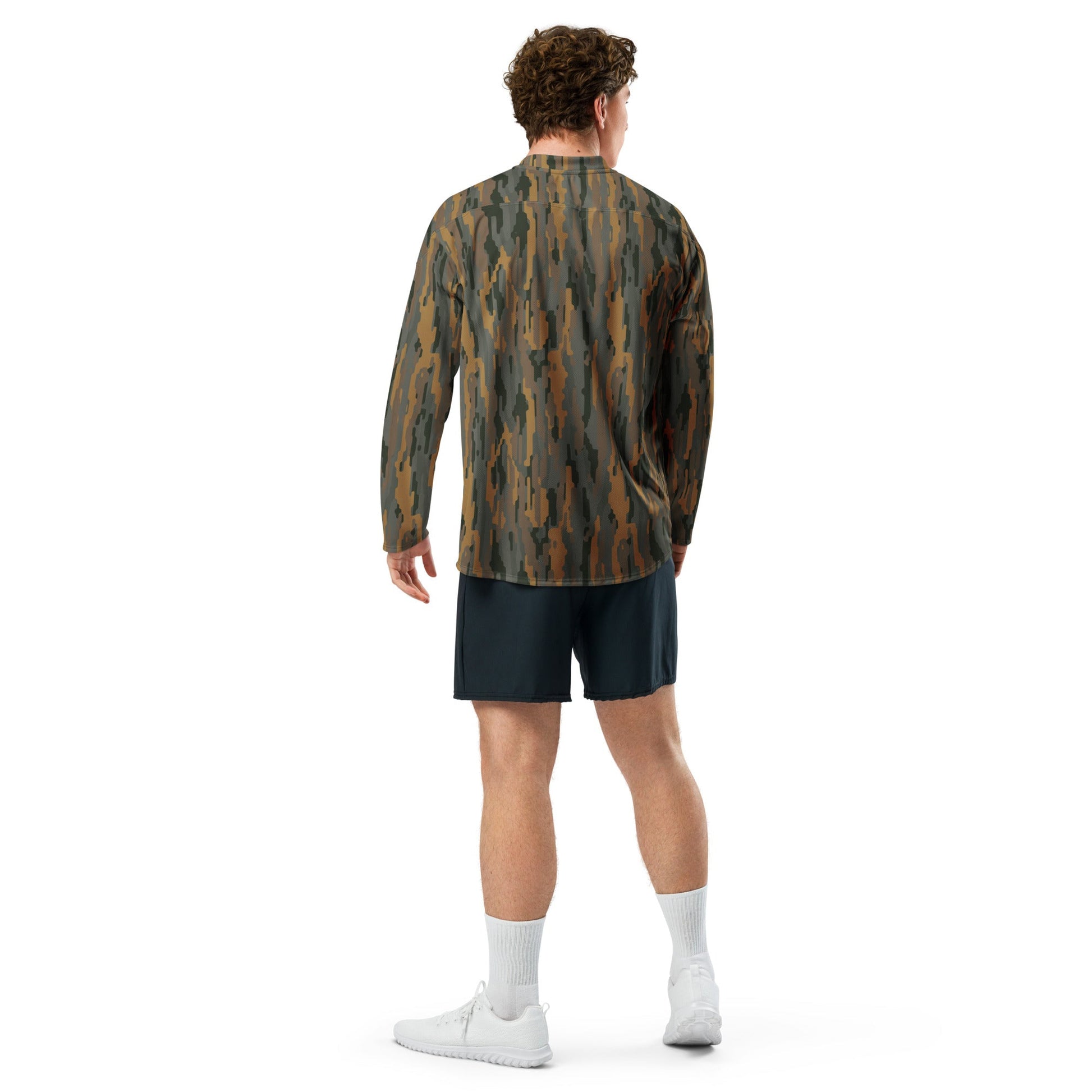 Modern Warfare Urban Vertical Rusty Bark CAMO Unisex Hockey Fan Jersey