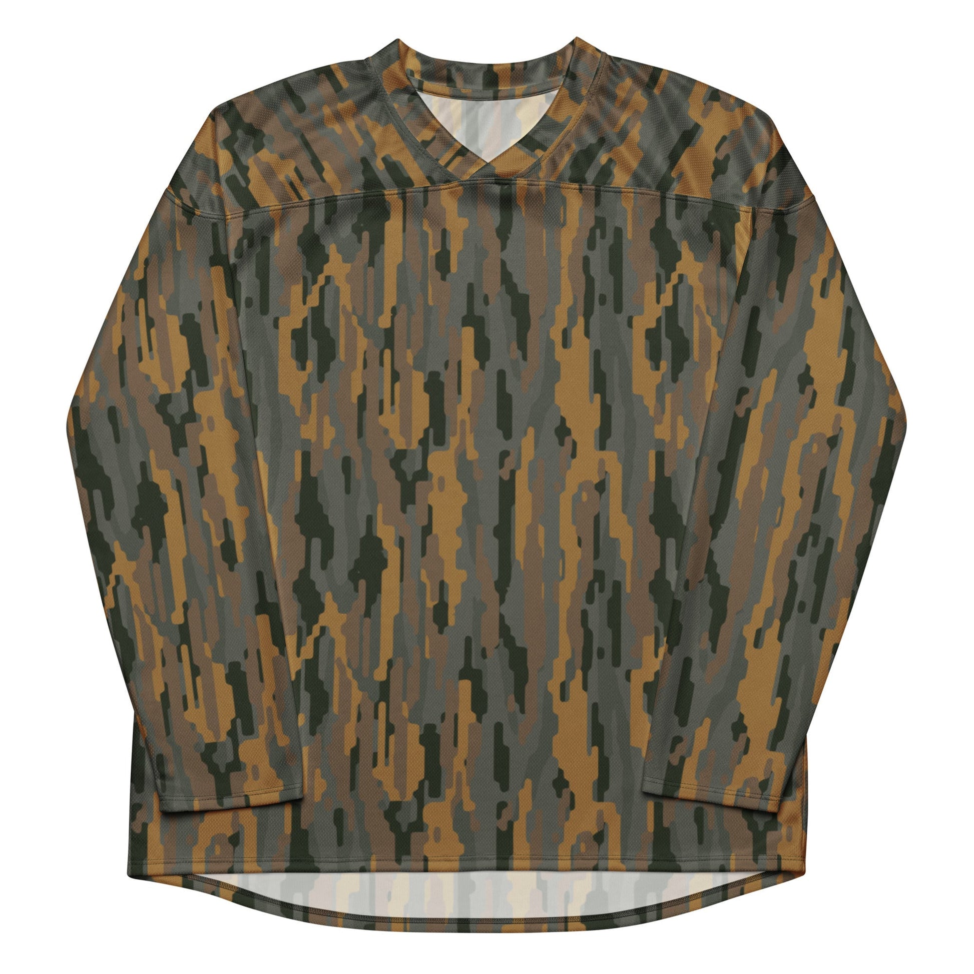 Modern Warfare Urban Vertical Rusty Bark CAMO Unisex Hockey Fan Jersey
