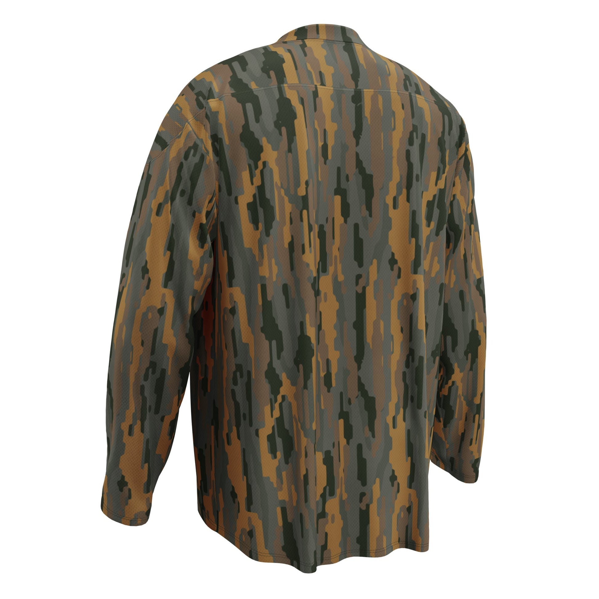 Modern Warfare Urban Vertical Rusty Bark CAMO Unisex Hockey Fan Jersey