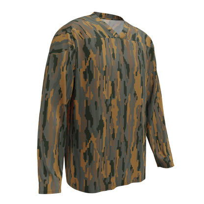Modern Warfare Urban Vertical Rusty Bark CAMO Unisex Hockey Fan Jersey