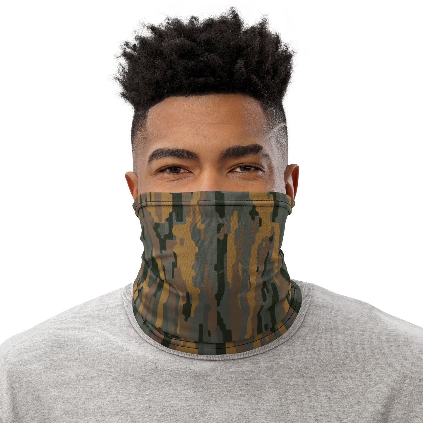 Modern Warfare Urban Vertical Rusty Bark CAMO Neck Gaiter - Gaiters