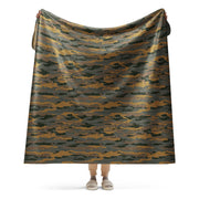 Vertical Timber CAMO Sherpa Blanket - 60″×80″